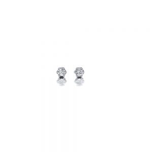 White gold diamond stud earrings