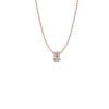 Rosegouden diamanten ketting 0,05ct