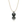 Geelgouden diamanten hanger met Tahiti parel
