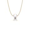 Geelgouden Akoya parel hanger