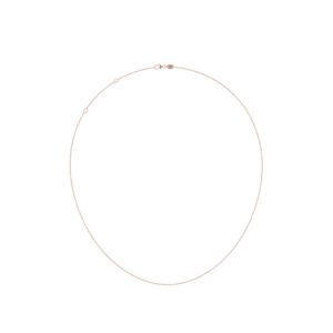 Simple chain necklace 14k rose gold