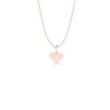 Basic Initials rose gold diamond symbol necklace