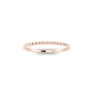 Roségouden bolletjes ring 1.5mm voor