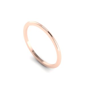 Rose gold basic stackable ring
