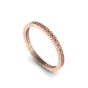 Rose gold four-leaf clover ring 1,9 mm