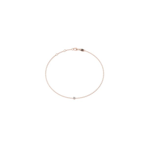 Rose gold diamond bracelet large