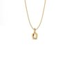 Basic Initials yellow gold number pendant 0