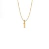 Basic Initials yellow gold number pendant 1