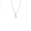 Basic Initials witgouden hanger met cijfer 5
