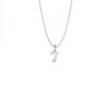 Basic Initials witgouden hanger met cijfer 7