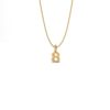 Basic Initials yellow gold number pendant 8