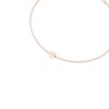 Rosegouden armband met klavertje vier zij